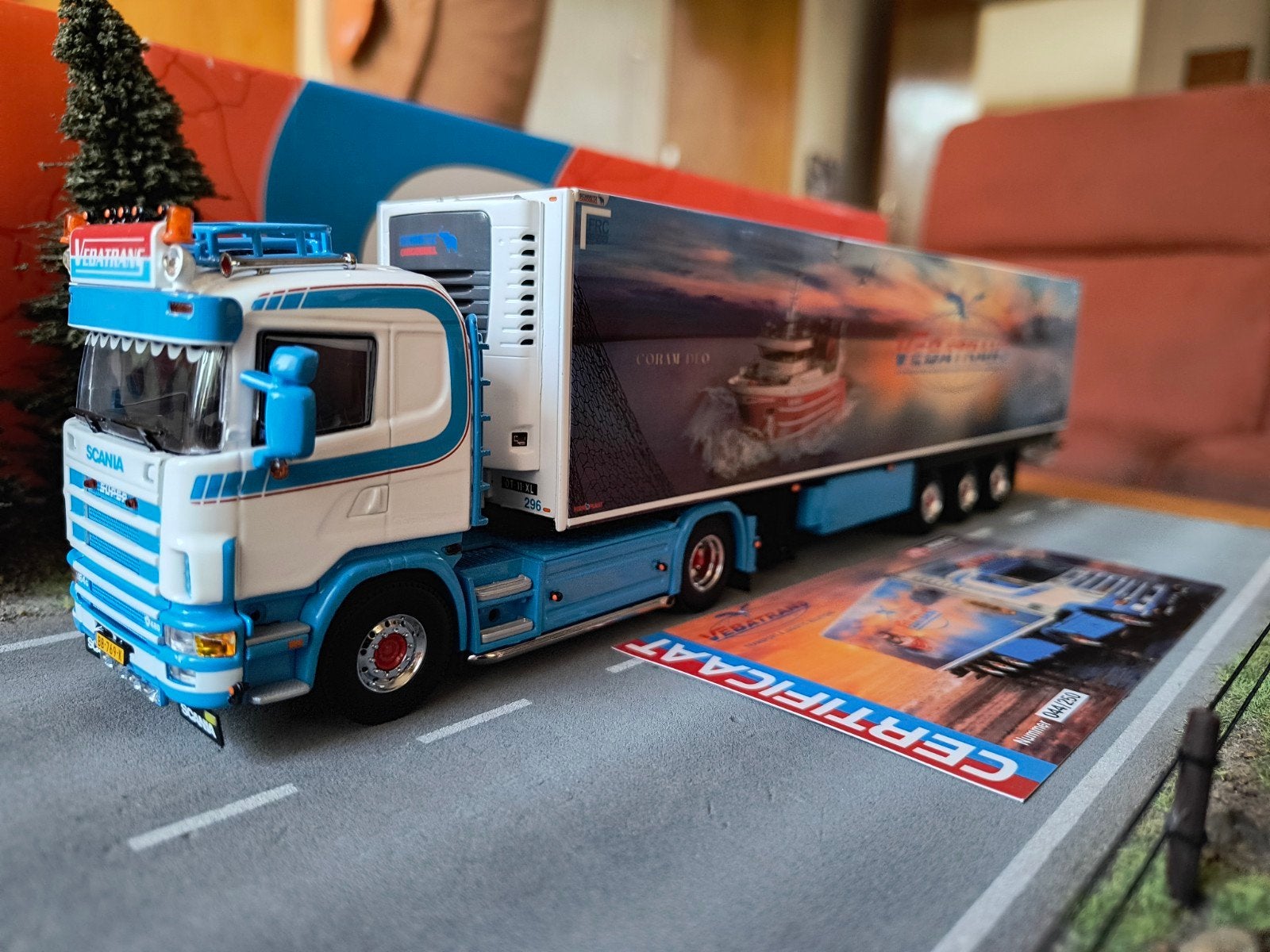 Wsi Scania Vebatrans, Hobby en Vrije tijd, Modelauto's | 1:50, Ophalen of Verzenden, Nieuw, Bus of Vrachtwagen, Wsi