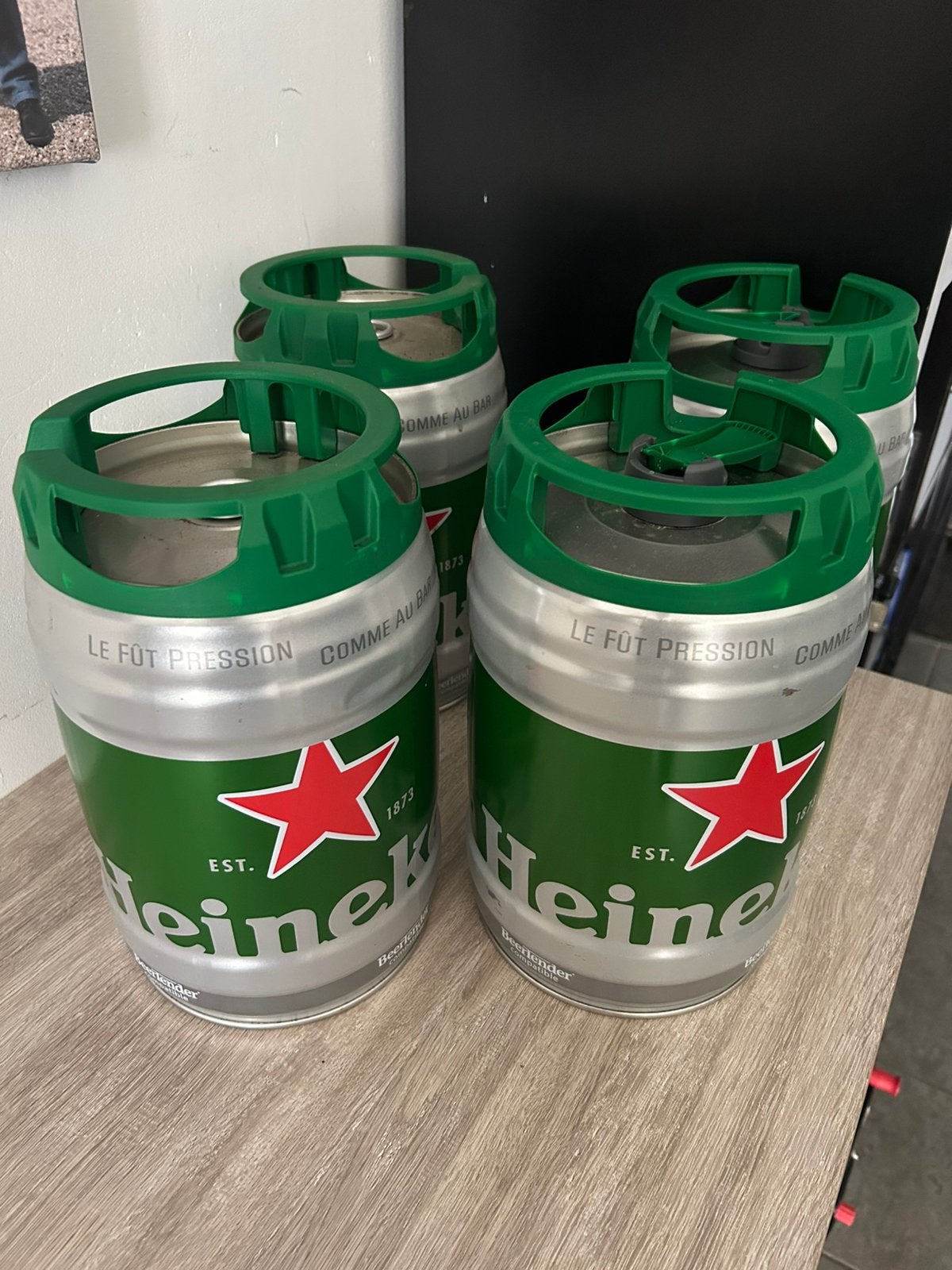 4 grote heineken cans voor decoratie, Verzamelen, Ophalen, Gebruikt