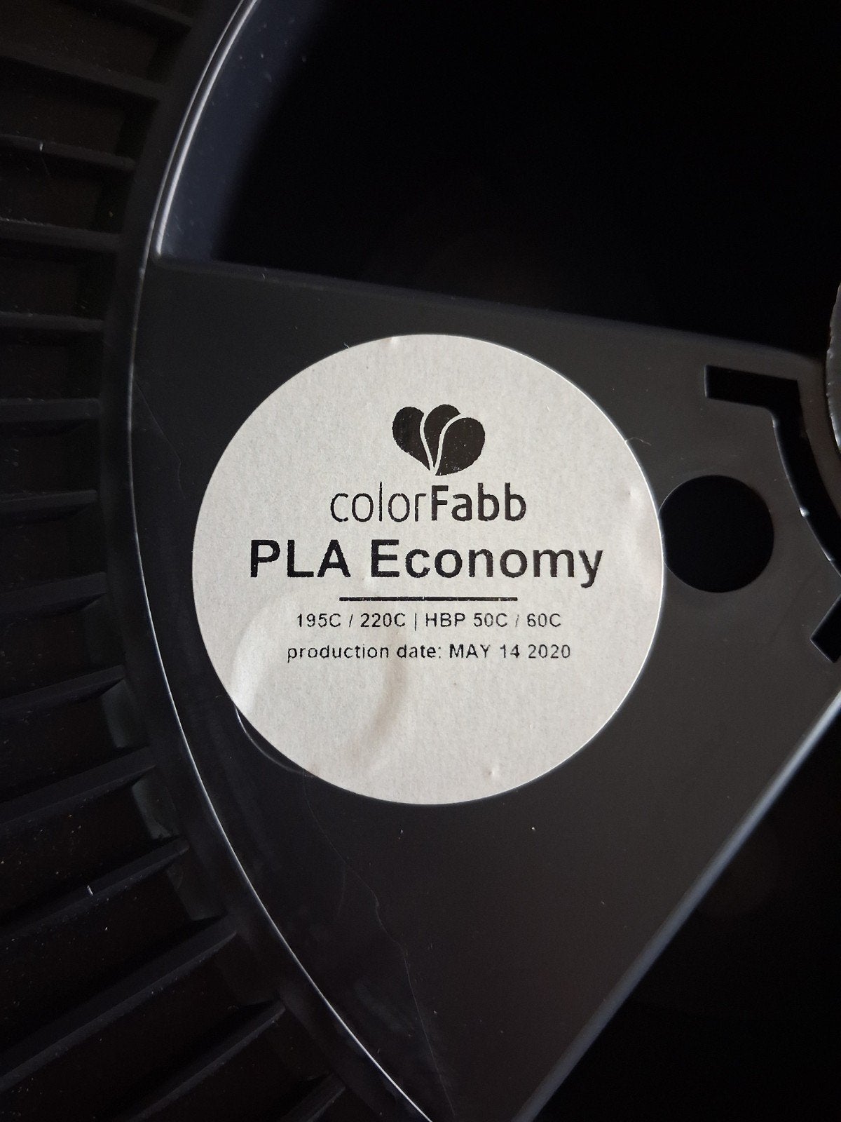 PLA Economy Filament - Zwart en Wit (Grote Rollen), Computers en Software, 3D Printers, Ophalen, Zo goed als nieuw, Filament, ColorFabb
