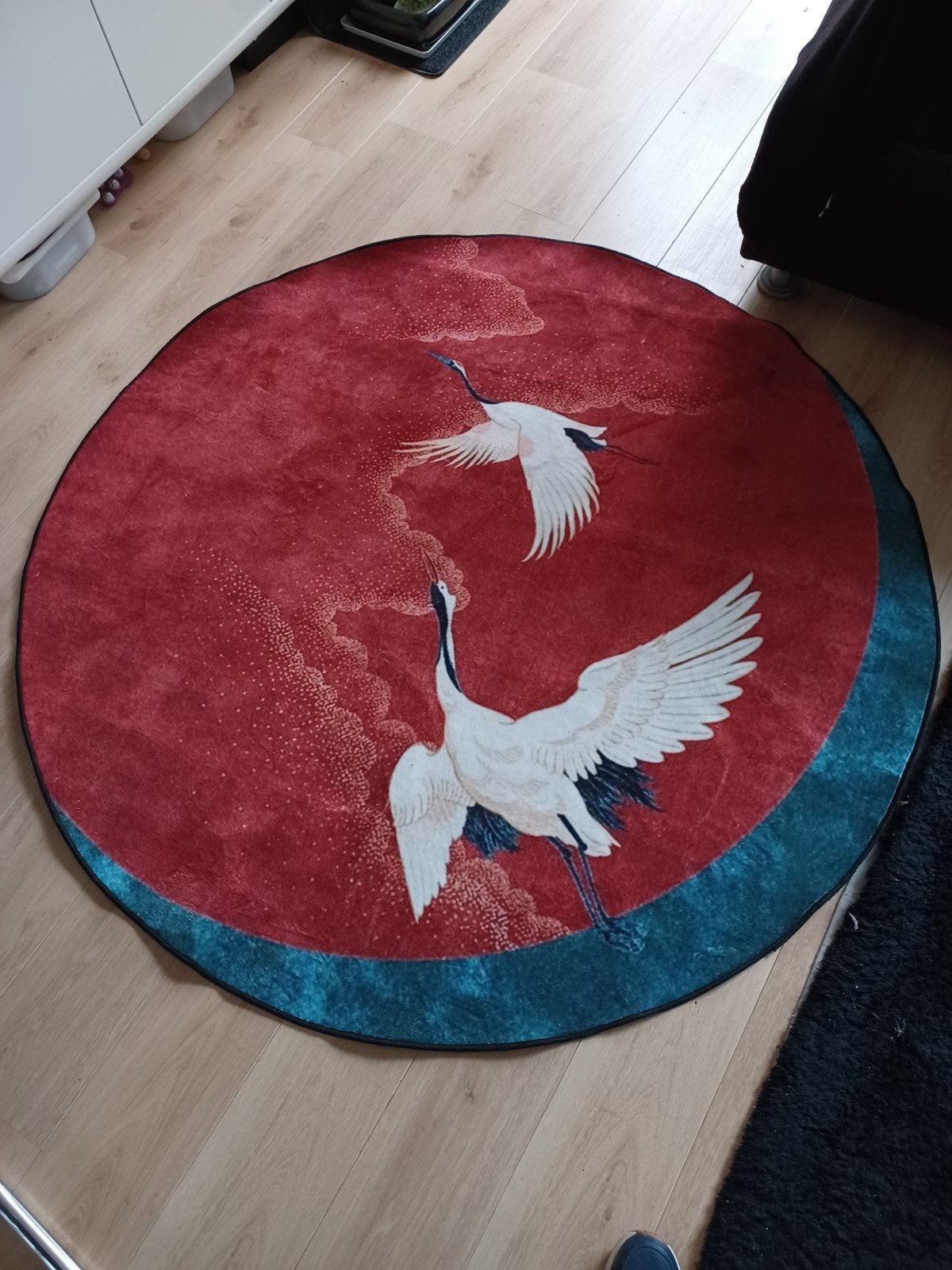 Vloerkleed rond, Ophalen of Verzenden, Zo goed als nieuw