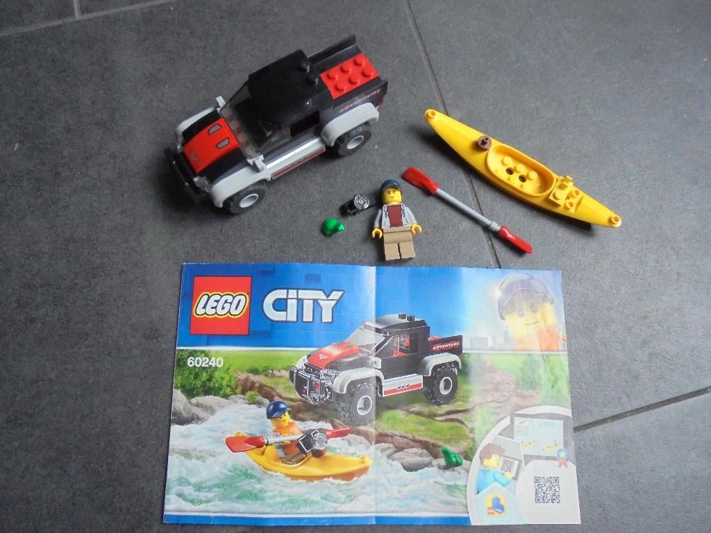 lego city 60240 kano en auto, Ophalen of Verzenden, Zo goed als nieuw, Complete set, Lego