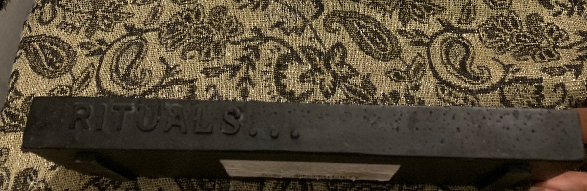Rituals Luxury tray zwart L, Ophalen of Verzenden, Gebruikt, Zwart, Zeepdispenser/zeepbakje
