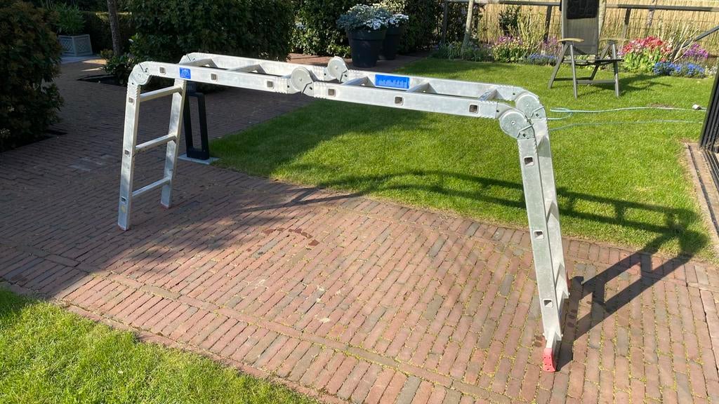 Vouwladder / multifunctionele/multipurpose ladder 4x3, Ophalen, Zo goed als nieuw, Ladder, 2 tot 4 meter