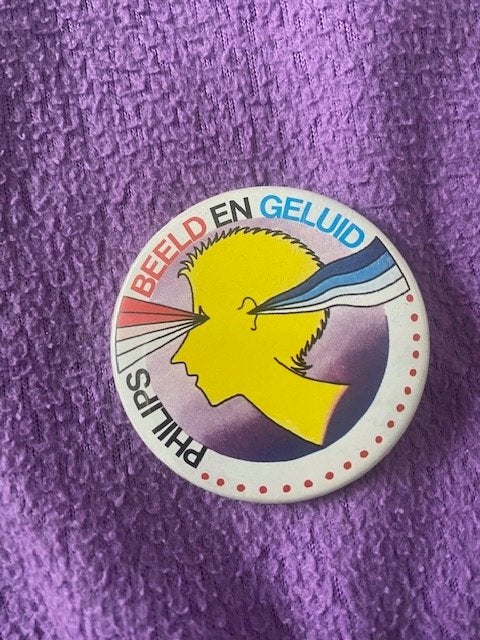 button van philips, Verzamelen, Ophalen of Verzenden, Zo goed als nieuw, Merk, Button