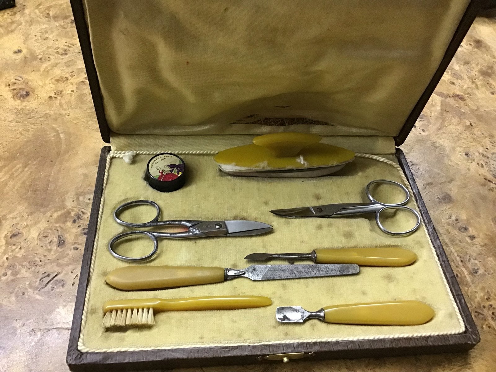 Vintage Manicureset in Etui - NOGENT CHROME, Ophalen of Verzenden