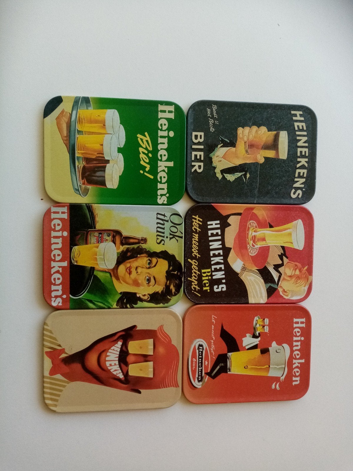 Heineken nostalgische onderzetters, Ophalen of Verzenden, Nieuw, Viltje(s), Heineken