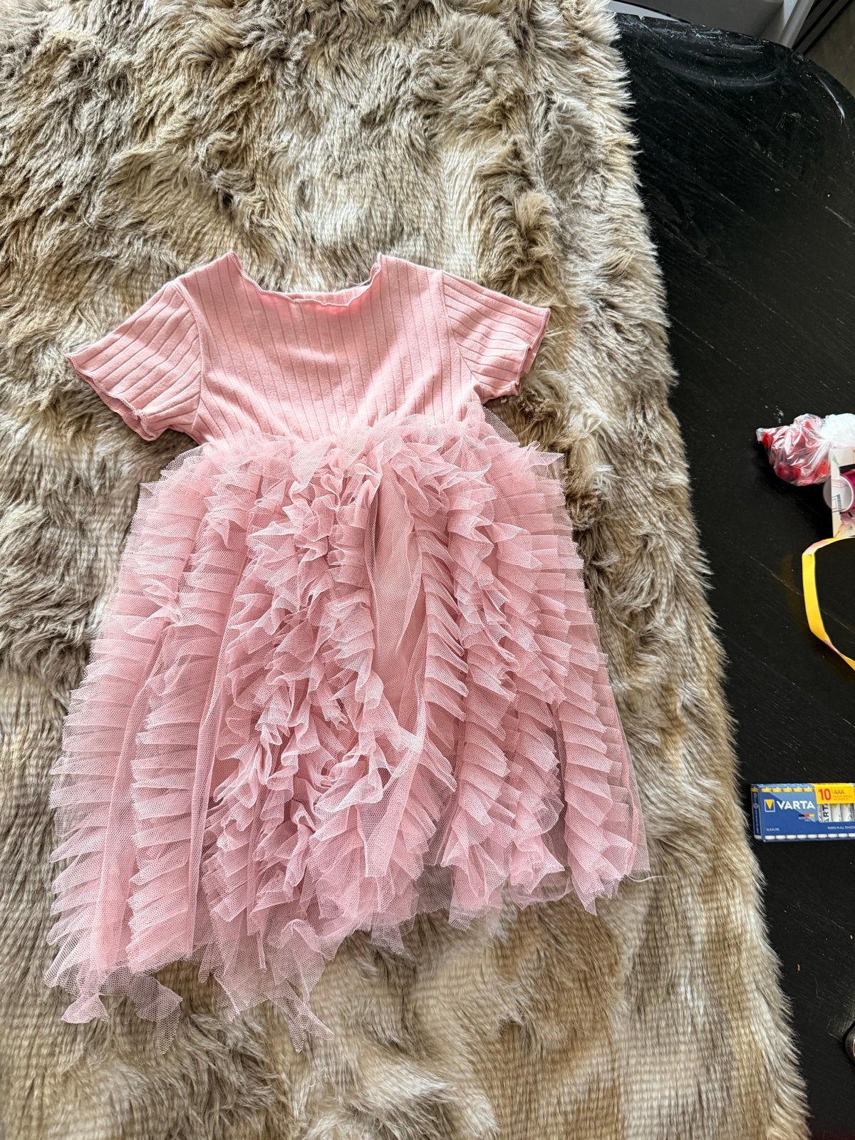 Prachtige Roze Tule Jurk Maat 86/92, Ophalen of Verzenden, Zo goed als nieuw, Meisje