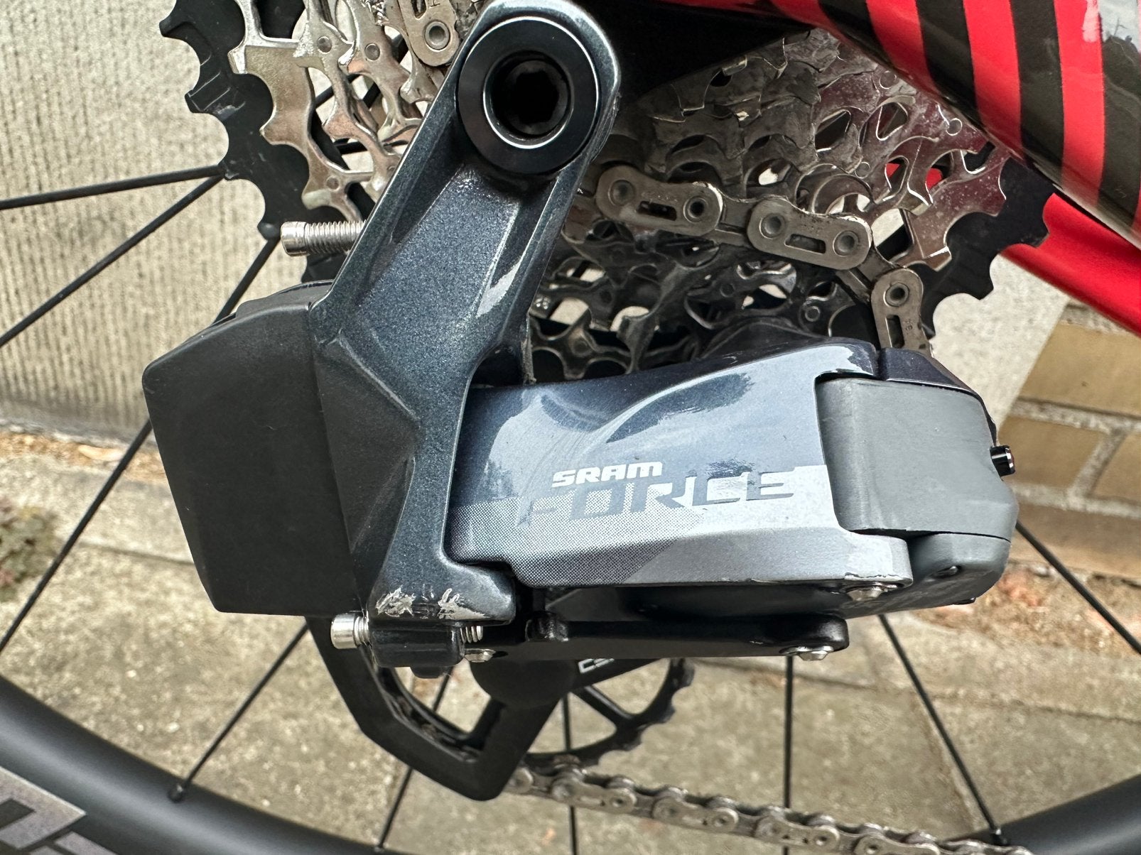 SRAM Force Axs e-Tap Xprl 12-speed derailleur, Ophalen of Verzenden, Zo goed als nieuw, Kettinggereedschap