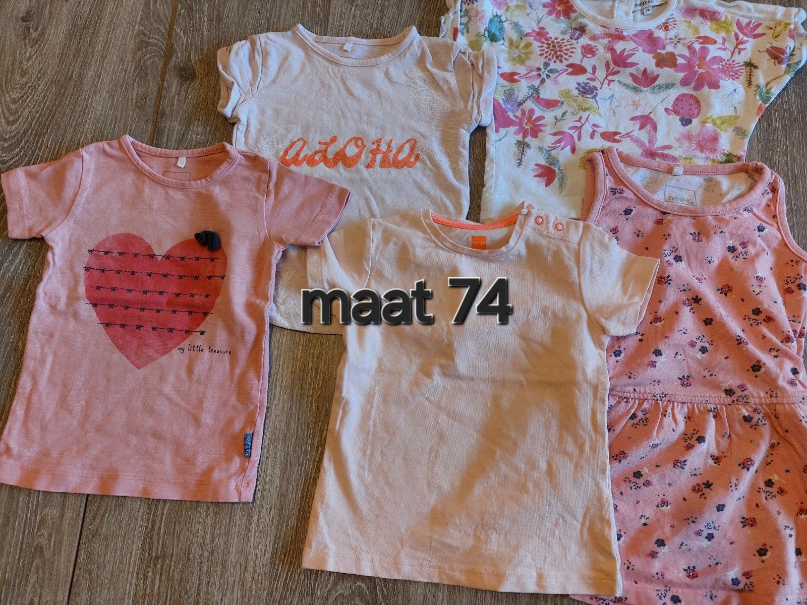 Leuk kledingpakketje maat 74 voor meisje, Kinderen en Baby's, Babykleding | Overige, Ophalen of Verzenden, Gebruikt, Diverse, Meisje