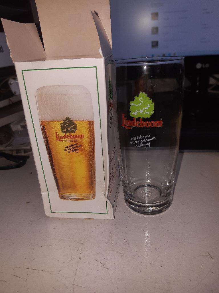 Lindeboom bierglas (Z197-133), Verzamelen, Ophalen of Verzenden, Nieuw, Glas of Glazen, Overige merken