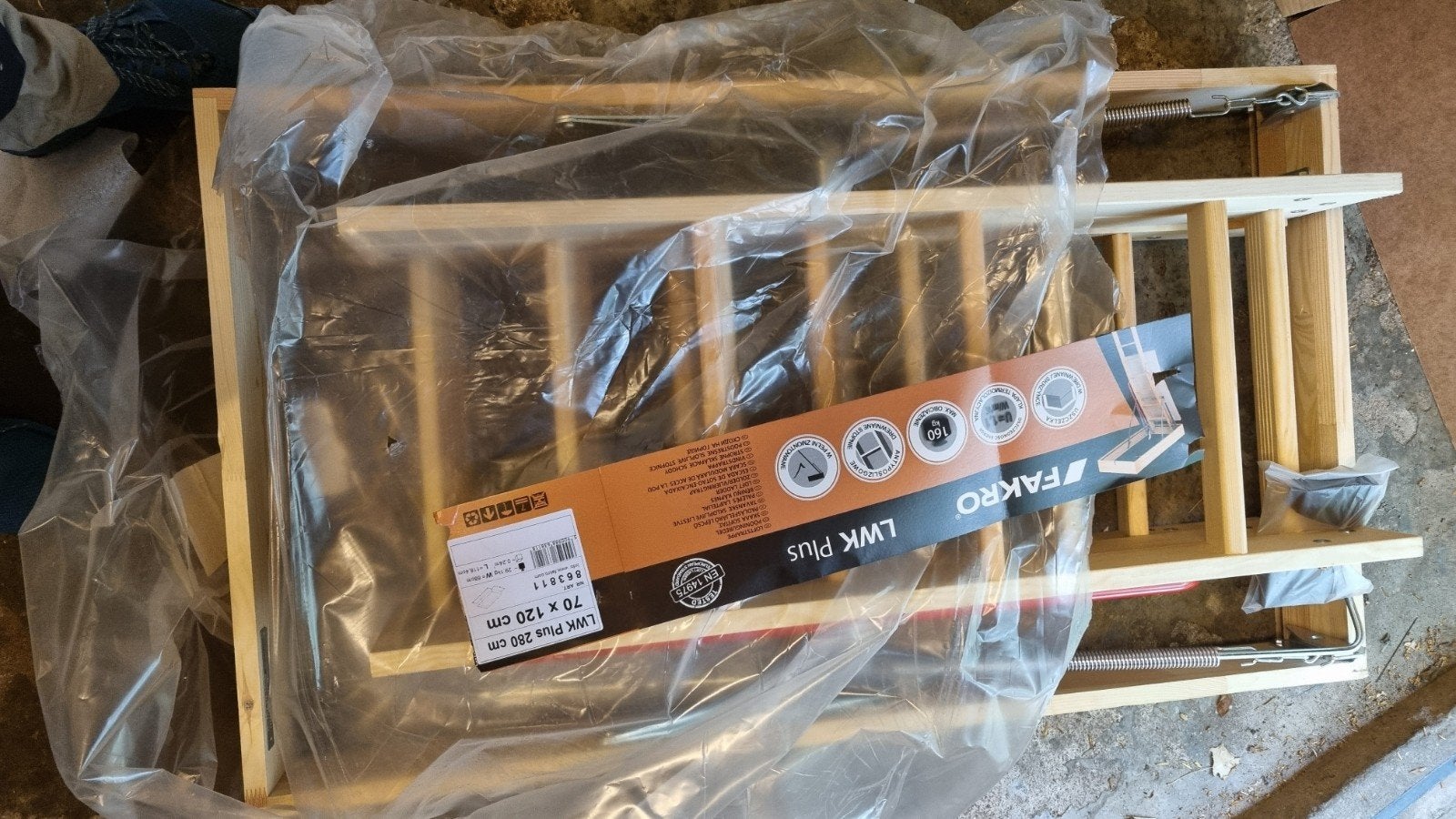 FAKRO LWK Plus Zoldertrap 70x120 cm - Nieuw, Ophalen, Nieuw, 2 tot 4 meter