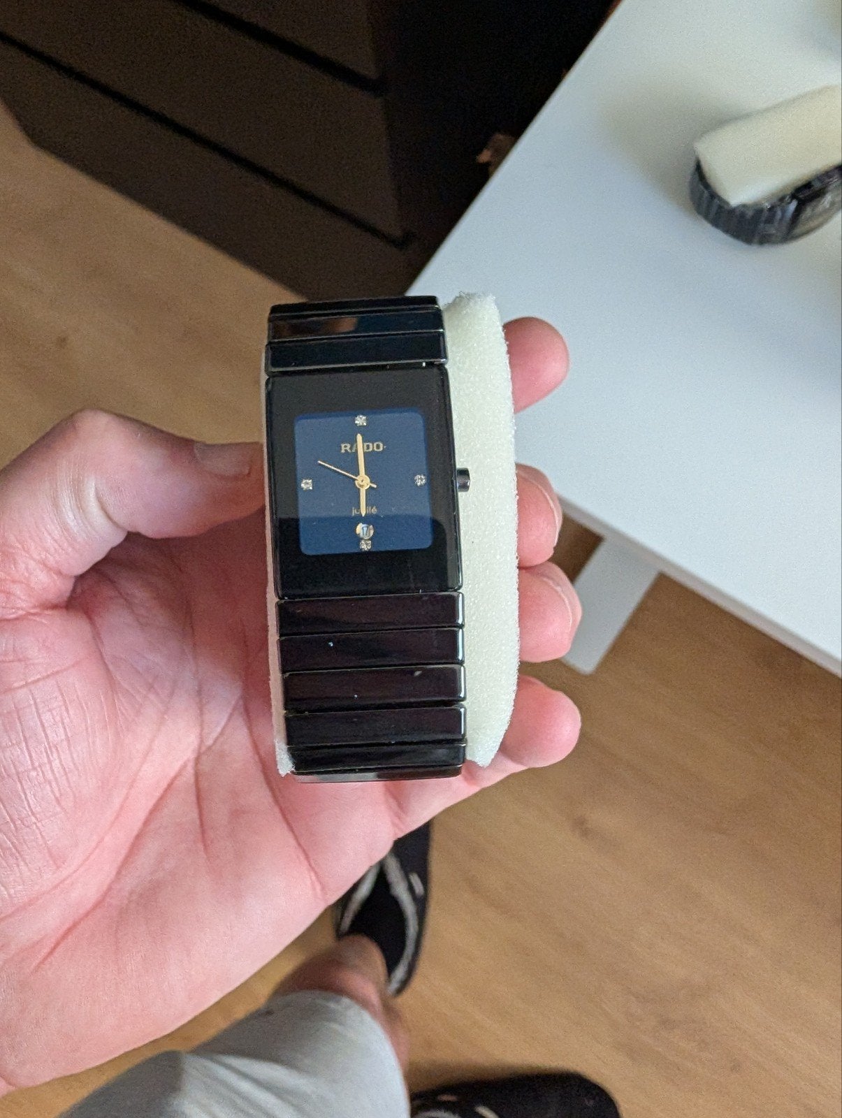 Zwart Keramisch Quartz Horloge ca. 25 mm – Nieuw, Ophalen of Verzenden, Nieuw, Overige merken