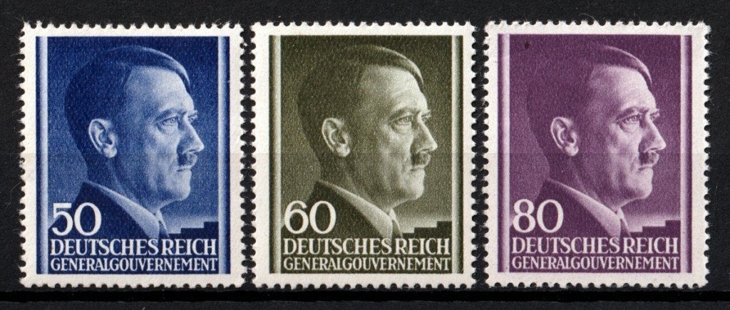Polen, Duitse bezetting, Hitler, Mi. 110-112 ongebr./plakker, Verzenden, Polen, Postfris