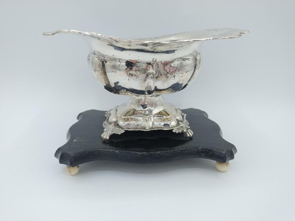 Zilveren pijpkomfoor, C.J. Brunings uit Joure, 1863, Antiek en Kunst, Verzenden, Zilver
