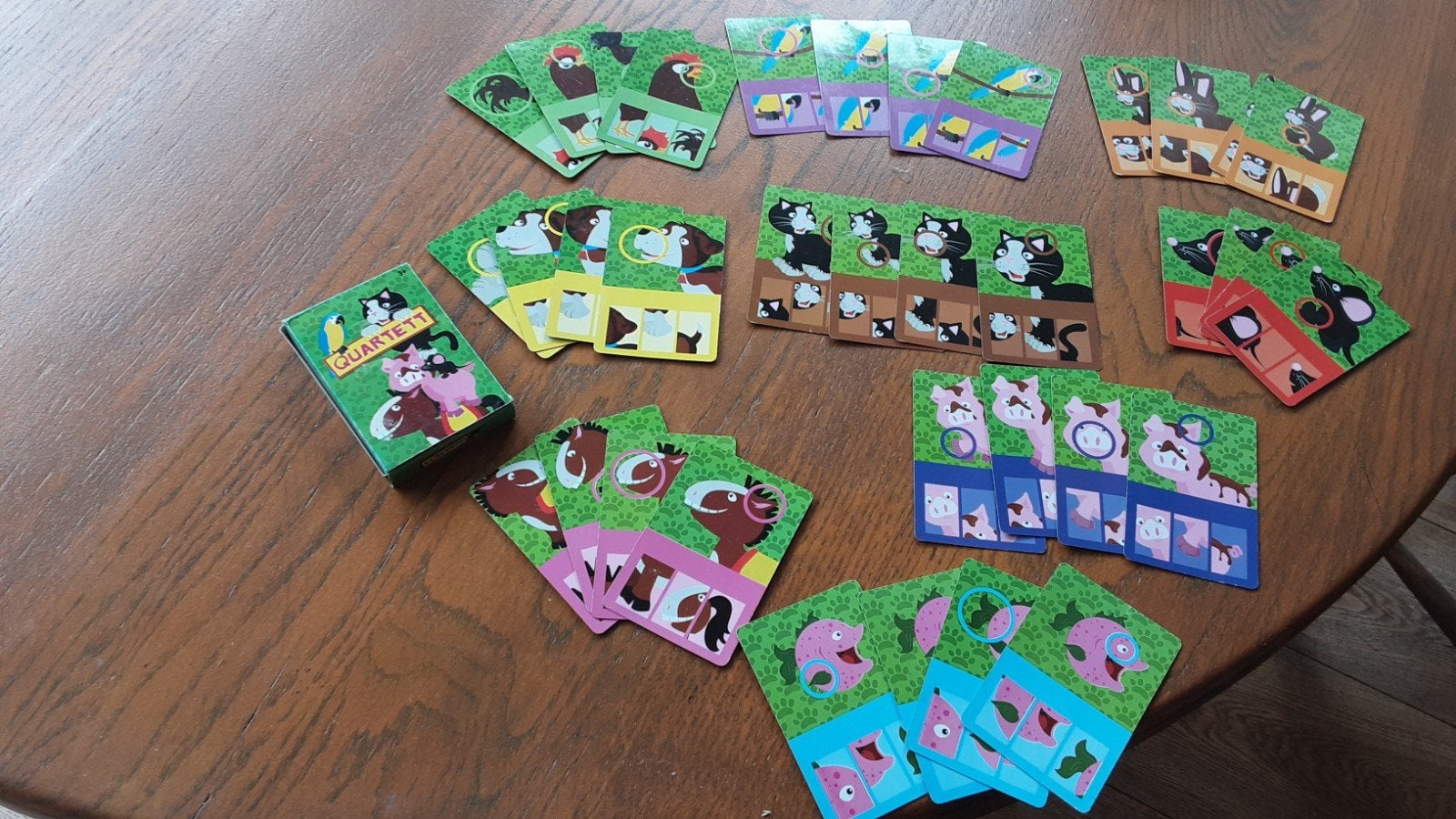 Dieren Kwartet - Zo goed als nieuw, Drie of vier spelers, Ophalen of Verzenden, Zo goed als nieuw