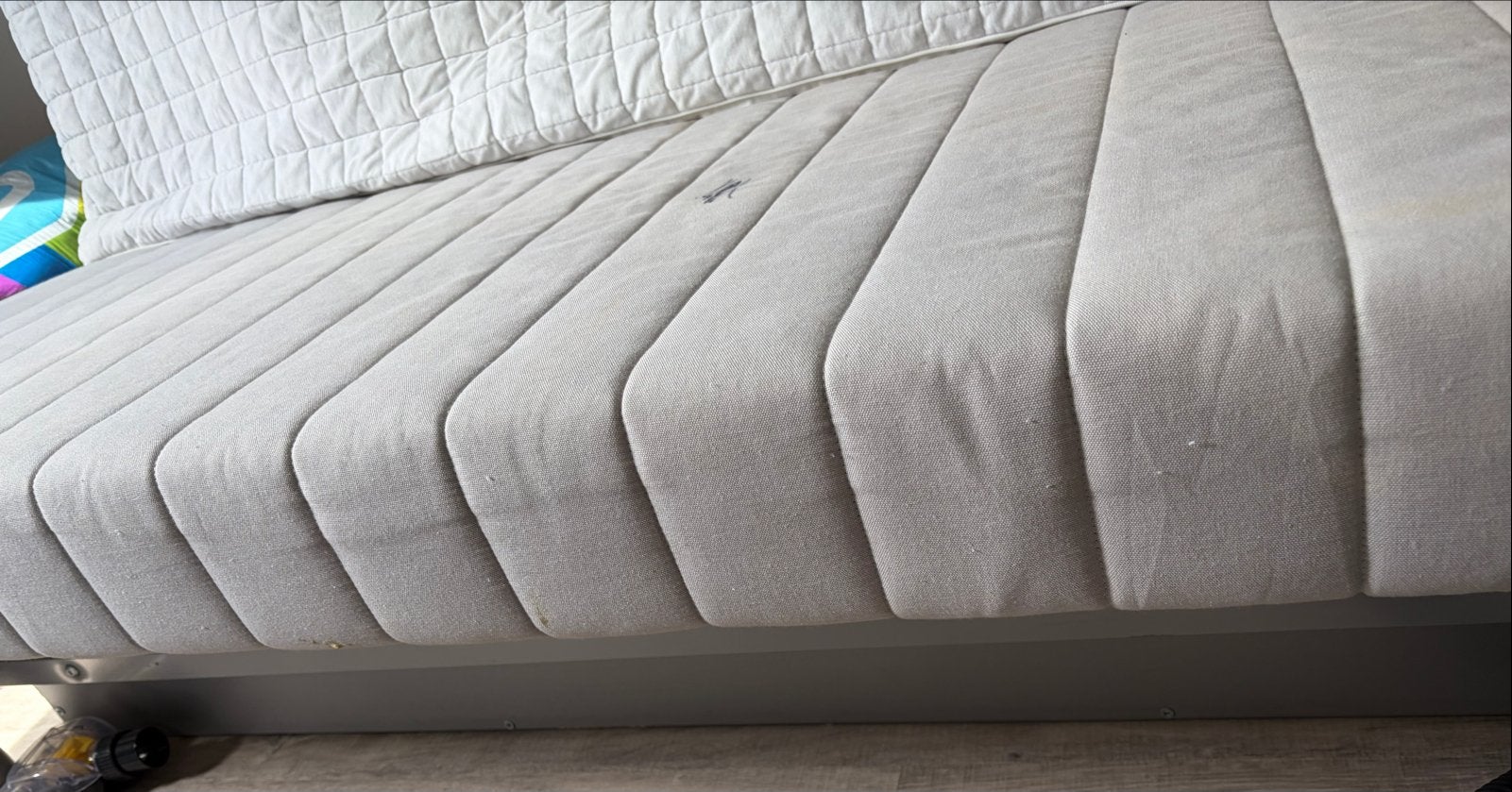 IKEA Hemnes bedbank met 2 matrassen, Huis en Inrichting, Ophalen, Gebruikt, Tweepersoons, 80 cm