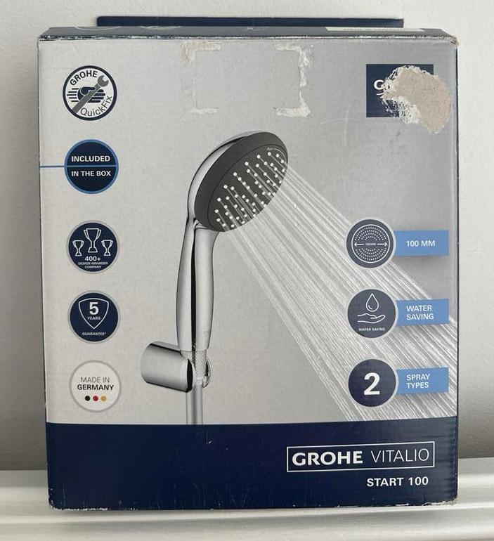 Grohe Vitalio Start 100 Handdouche met 2 Straalsoorten, Doe-het-zelf en Verbouw, Sanitair, Ophalen of Verzenden, Nieuw, Chroom