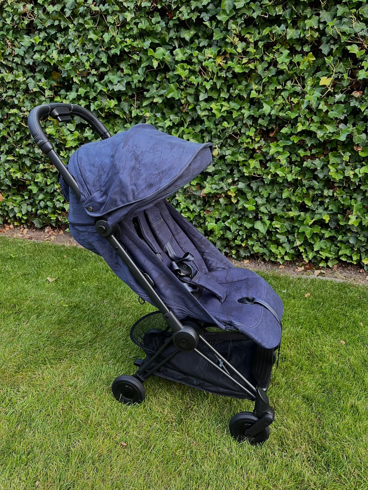 Cybex COŸA Rebellious Luxury Denim blauw limited edition, Ophalen, Zo goed als nieuw, Verstelbare rugleuning