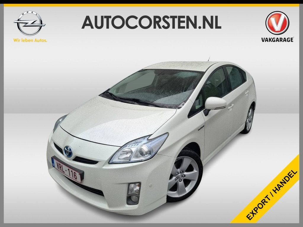 Toyota Prius 1.8I Hybride Automaat Navi Camera Pdc 17" Cruis, Auto's, Toyota, 4 cilinders, Wit, Bedrijf, Hybride Elektrisch/Benzine