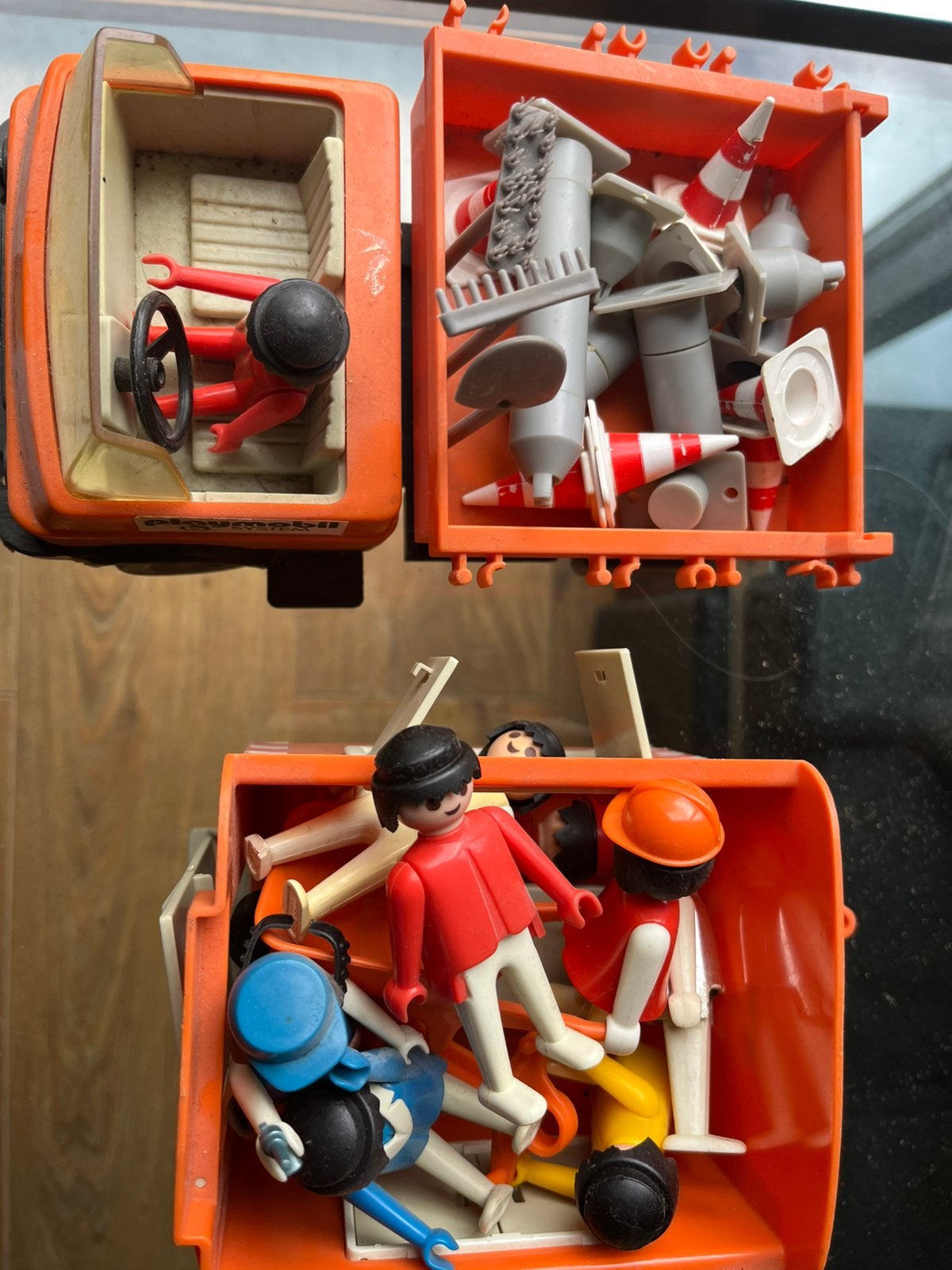Vintage playmobil, wegwerkers, Ophalen of Verzenden, Zo goed als nieuw