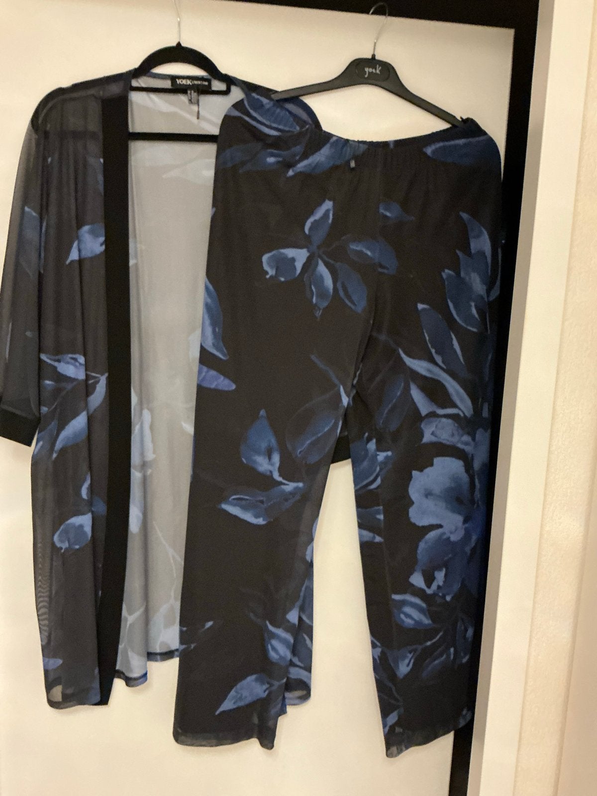 Nieuw Yoek pak, transparant met gevoerde broek, maat M, Ophalen of Verzenden, Nieuw, Maat 42/44 (L)