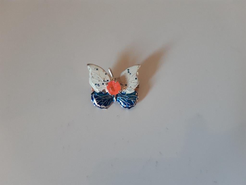 Broche vlinder, Ophalen, Gebruikt, Roze, Overige materialen