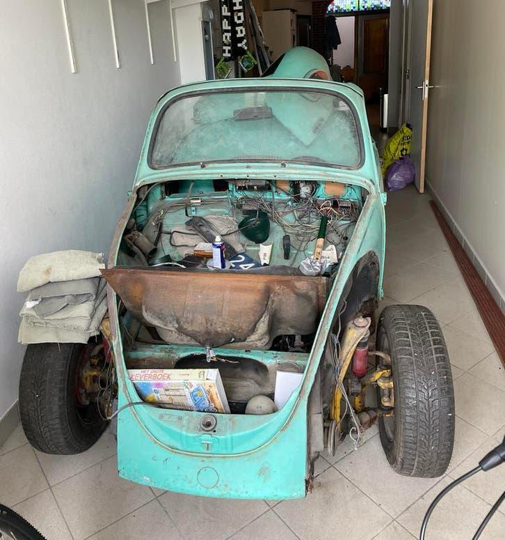 Volkswagen Kever 1200 Speedster 1973 Project, Achterwielaandrijving, Beetle (Kever), 4 cilinders, Cabriolet
