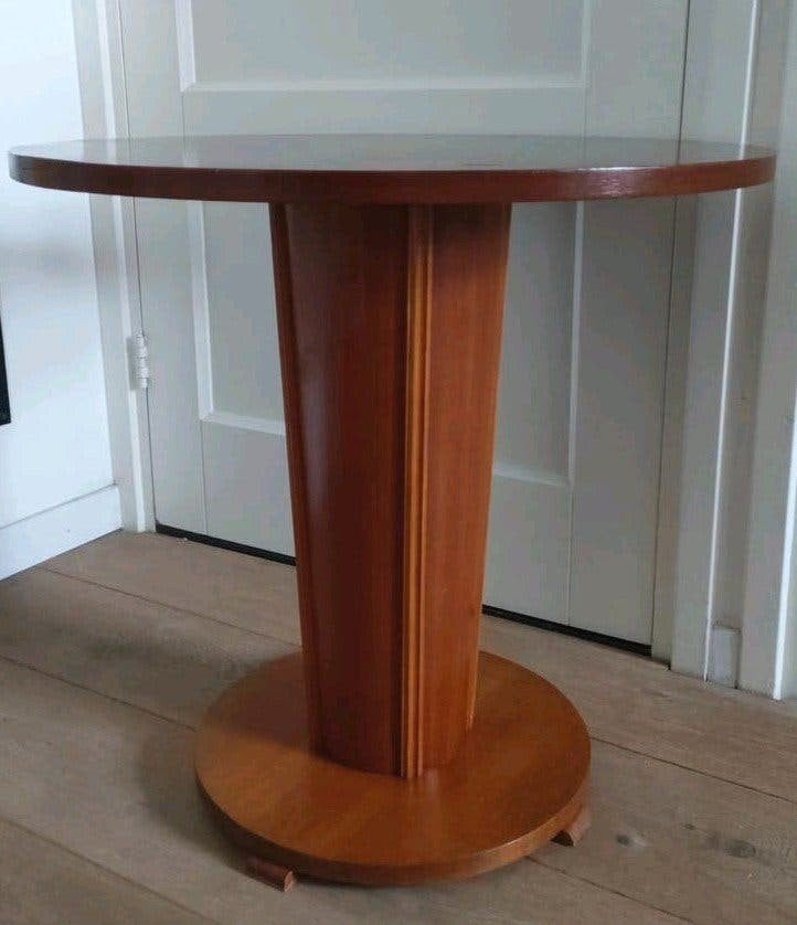 art deco bijzettafel vintage tafel salontafel antiek rond, Antiek en Kunst, Ophalen