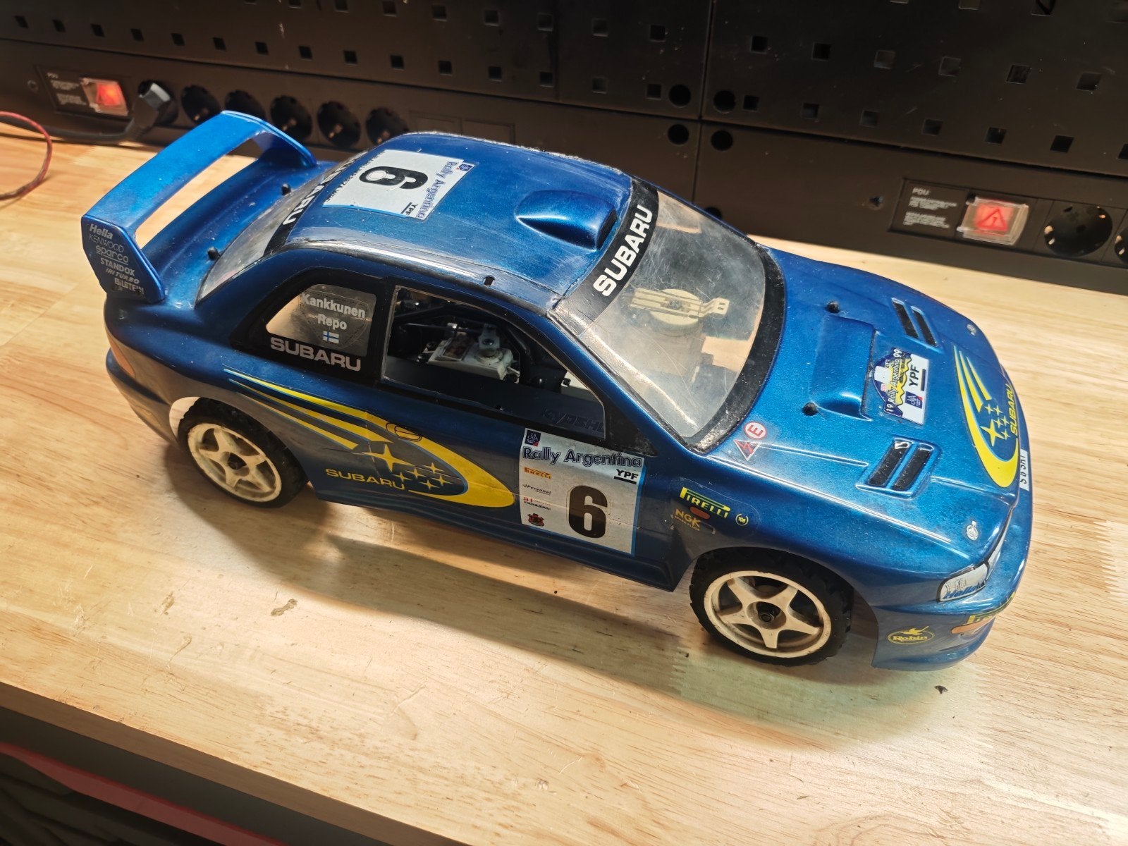 Vintage Kyosho Pure ten GP alpha 4wd met subaru body, Gebruikt, Ophalen of Verzenden, Schaal 1:10, Auto onroad