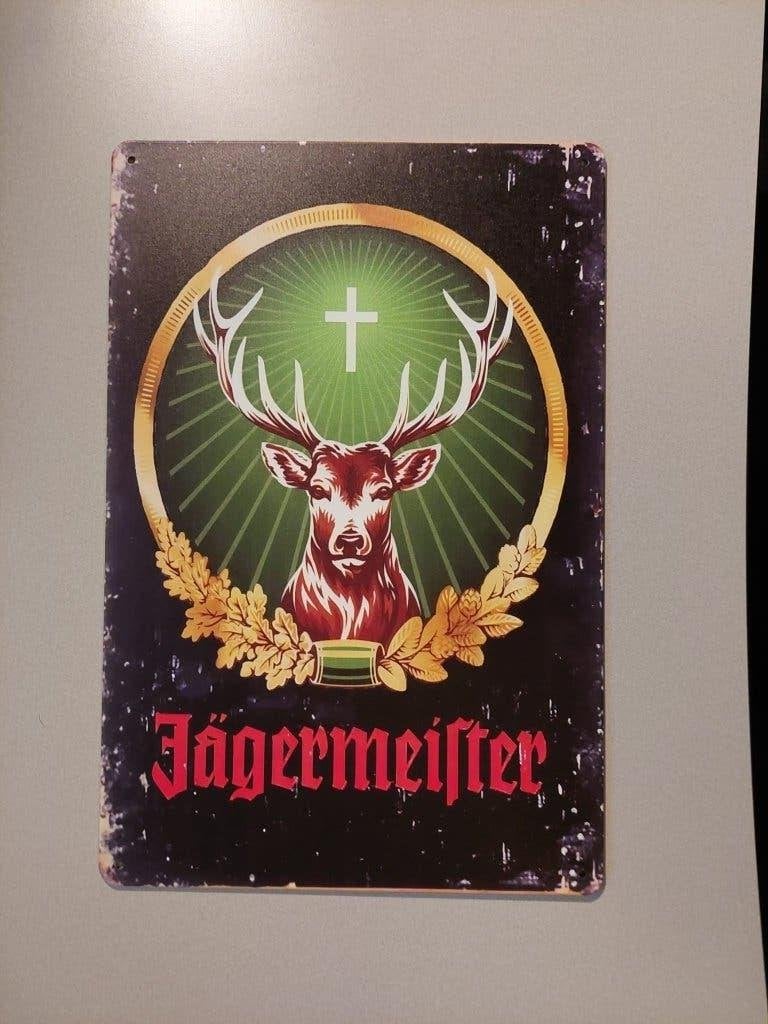 Nieuw Jägermeister reclamebord - 30x20 cm, Ophalen of Verzenden, Nieuw, Reclamebord