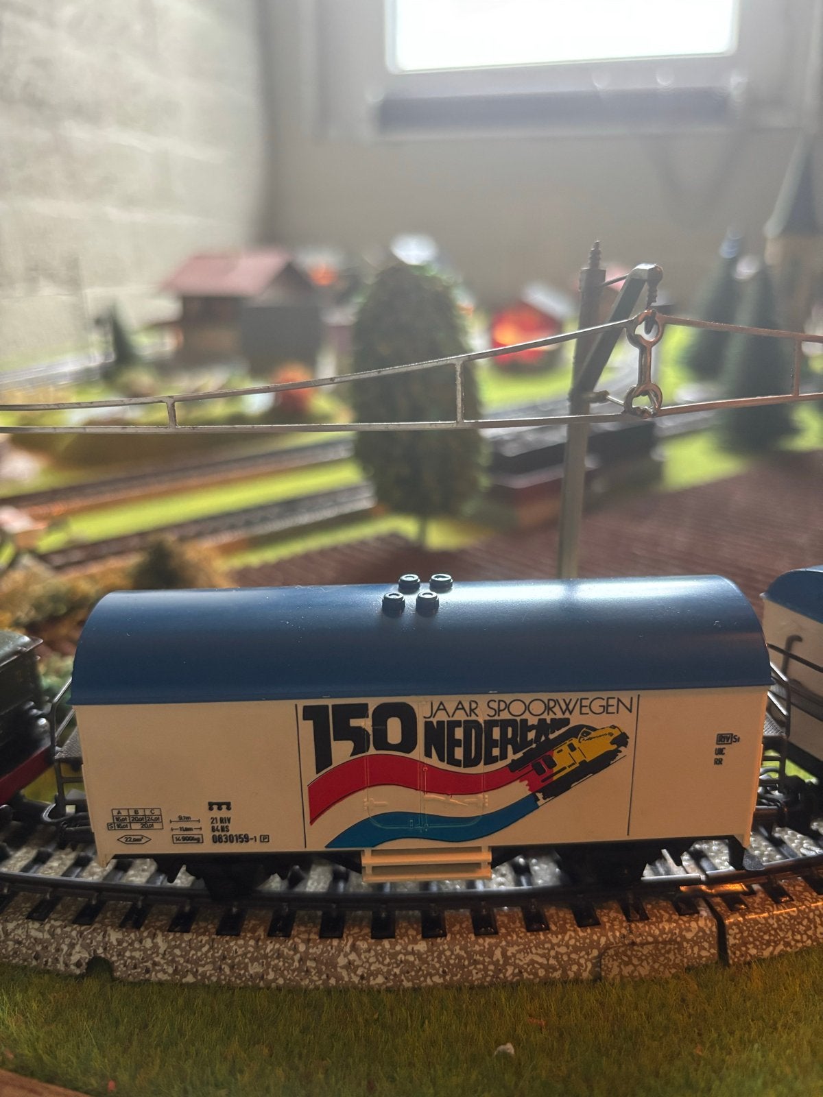 Zeldzame NS 150 Jaar Spoorwegen goederenwagon schaalmodel, Gelijkstroom, Wagon, Ophalen of Verzenden, Märklin