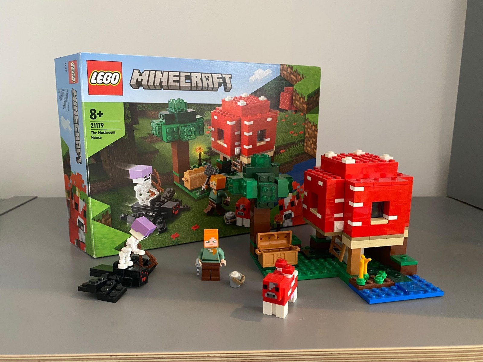 LEGO Minecraft 21179 Het Paddestoelhuis, Ophalen of Verzenden, Zo goed als nieuw