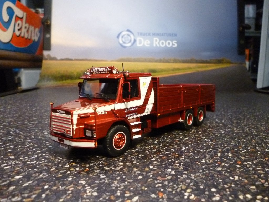 Tekno Scania 142 Torpedo J. Peeters & Zn. met certificaat, Hobby en Vrije tijd, Modelauto's | 1:50, Ophalen of Verzenden, Nieuw