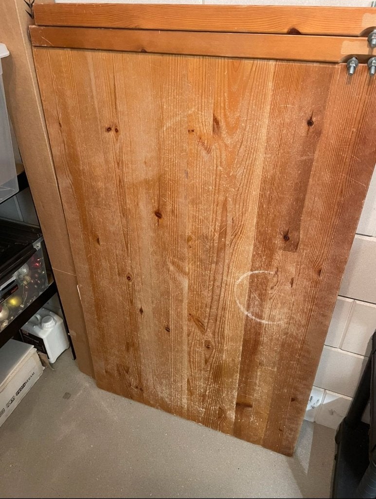 Eettafel, Ophalen, Overige materialen, Gebruikt, 100 tot 150 cm
