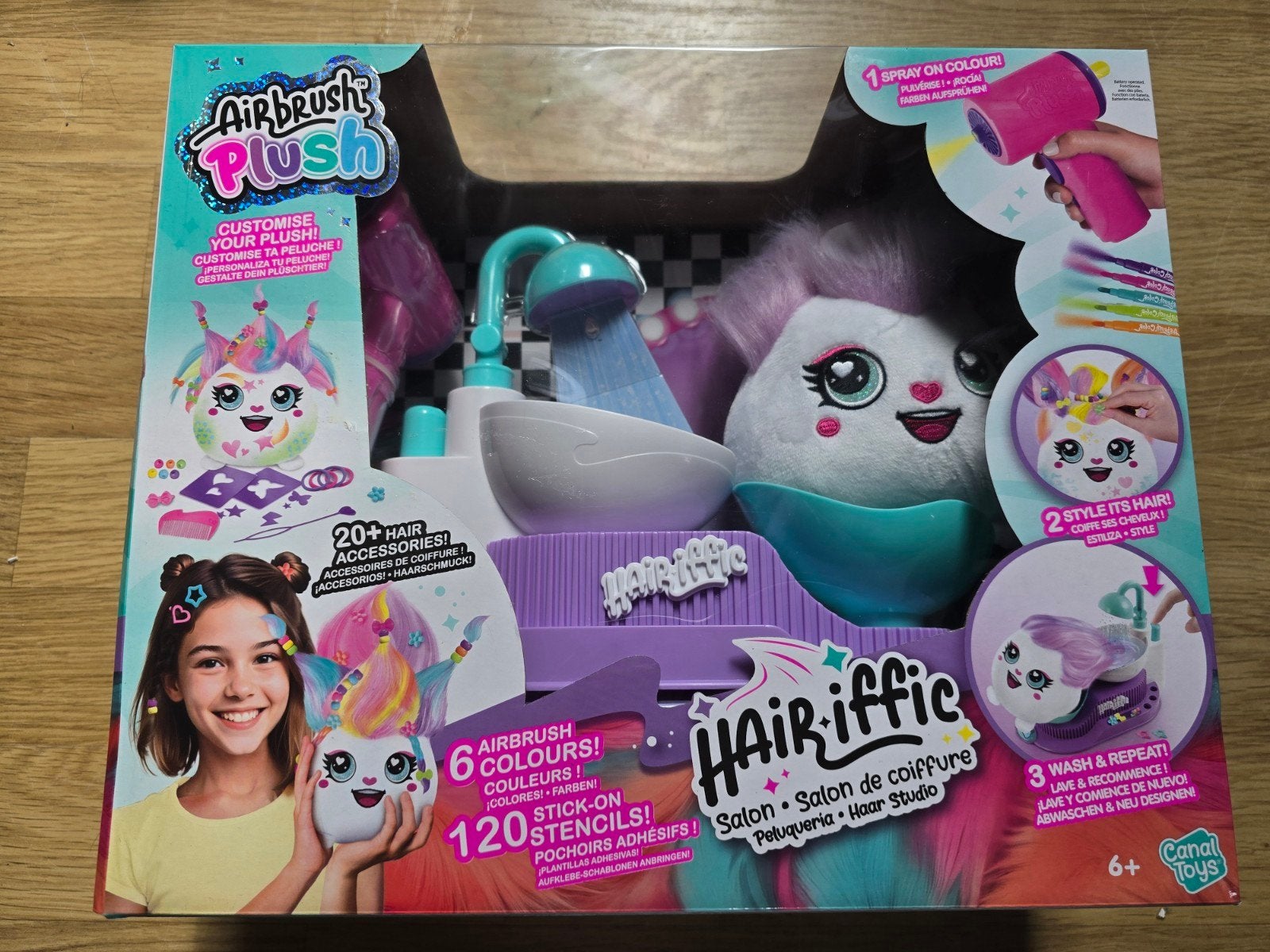 Airbrush Plush Hairriffic Haar Studio - Canal Toys, Kinderen en Baby's, Ophalen of Verzenden, Nieuw, Meisje