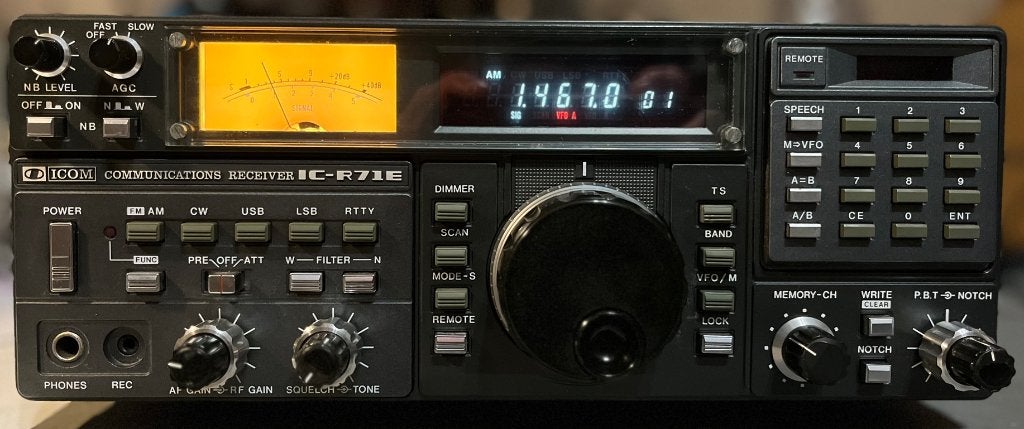 Icom R71E, Telecommunicatie, Ophalen of Verzenden, Gebruikt, Ontvanger