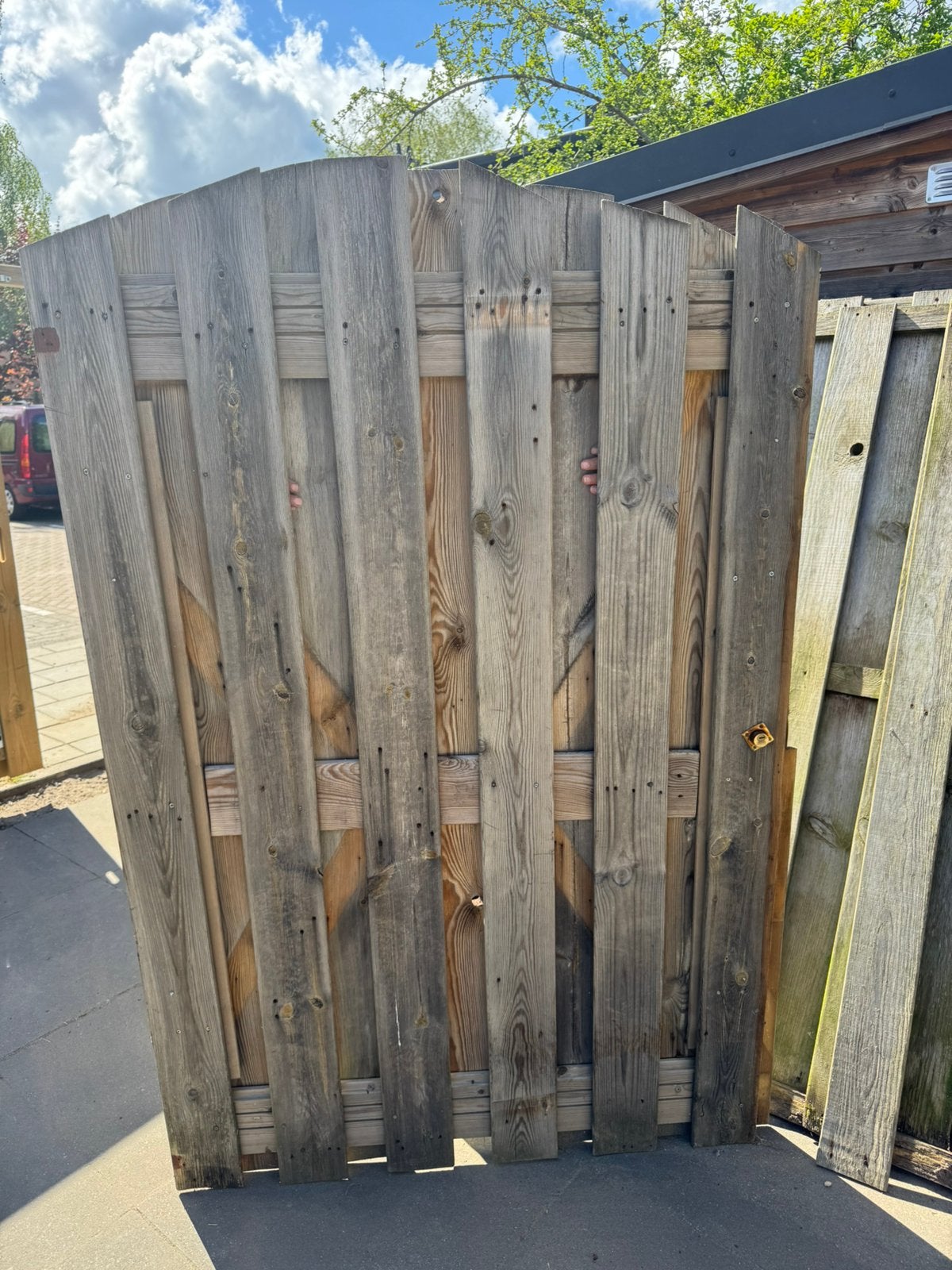 Houten schuttingdelen, Minder dan 3 meter, Ophalen of Verzenden, Hout, 1 tot 2 meter