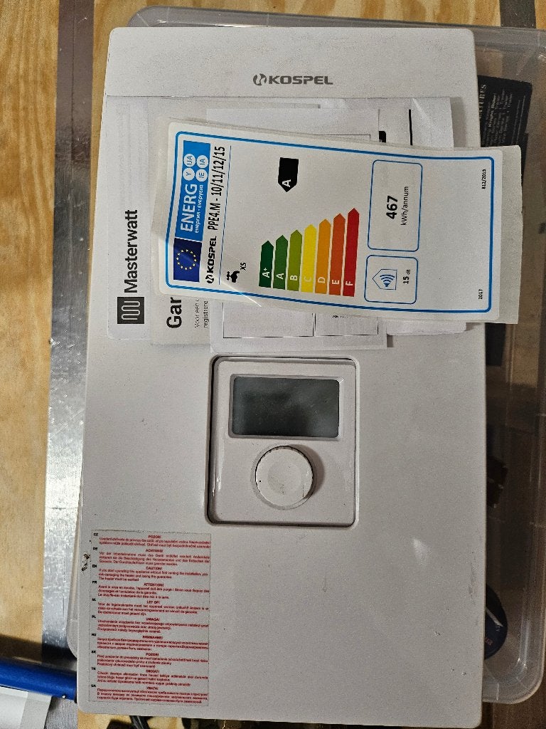 Masterwatt Kospel Focus 18-21-24 kW Elektrische Doorstromer, Ophalen, 20 tot 100 liter, Boiler, Minder dan 3 jaar oud
