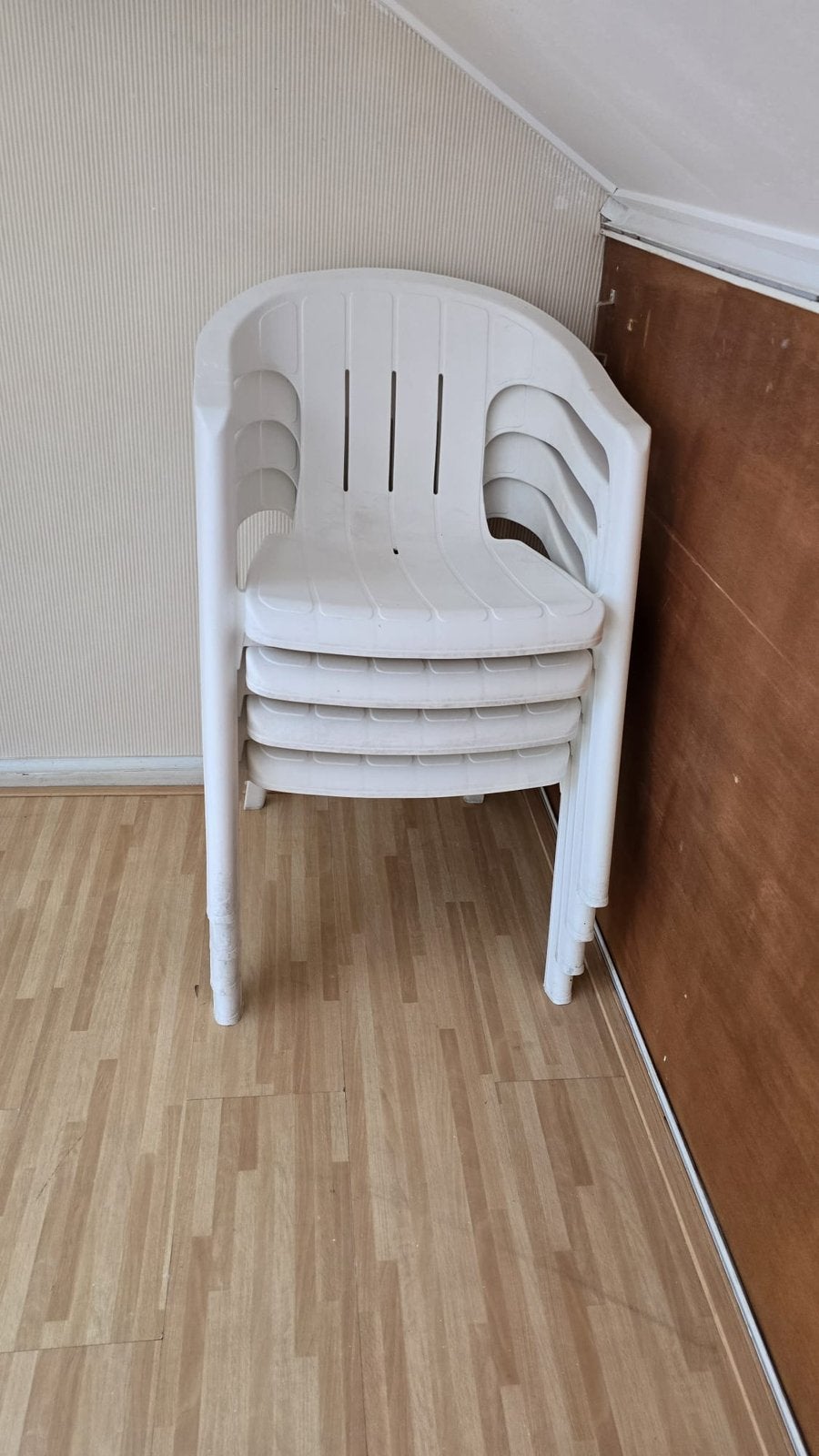 Tk 4 stapelstoelen, Tuin en Terras, Tuinstoelen, Ophalen, Gebruikt, Plastic, Stapelbaar