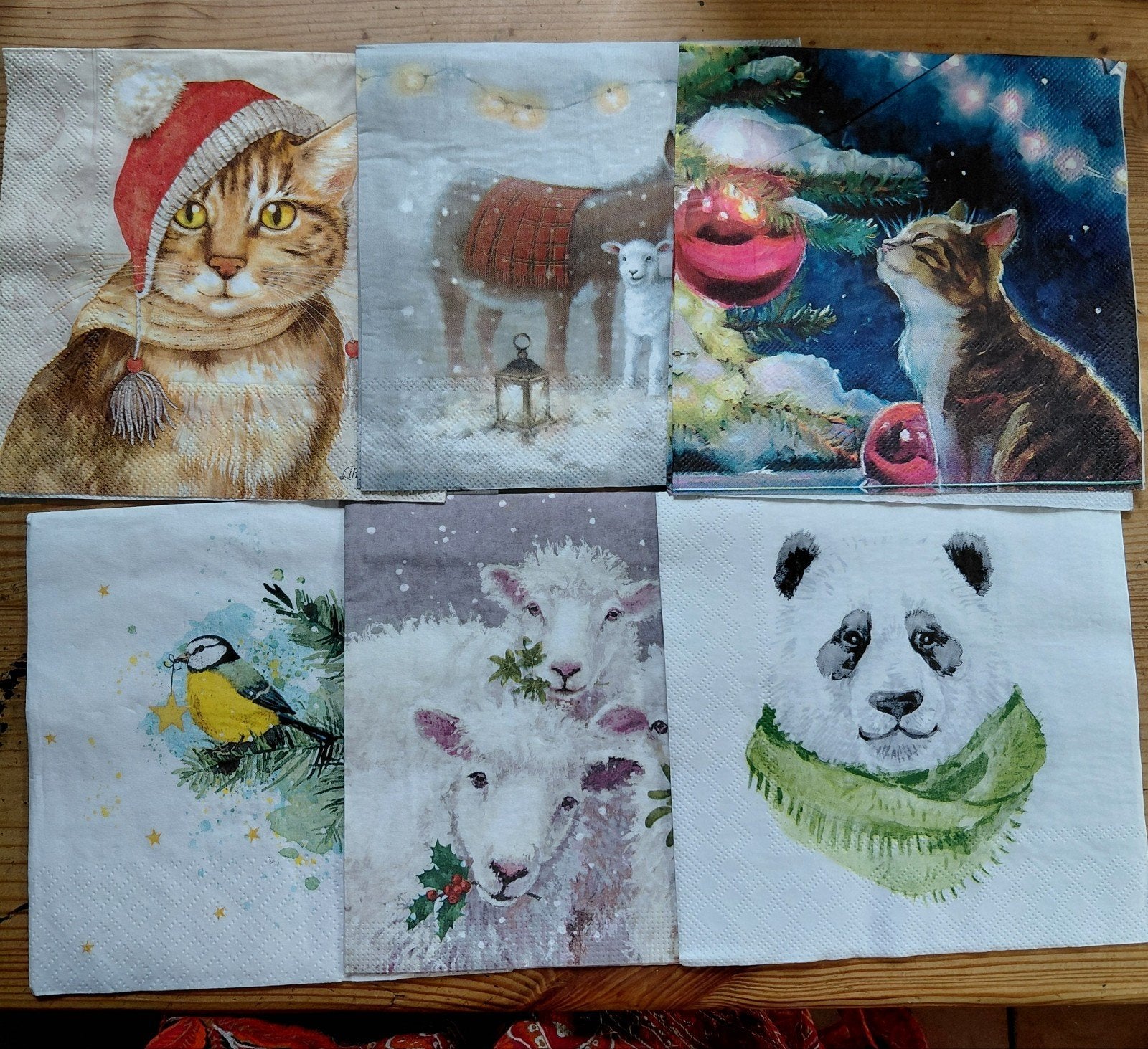 set kerst servetten voor decoupage, Ophalen of Verzenden, Nieuw