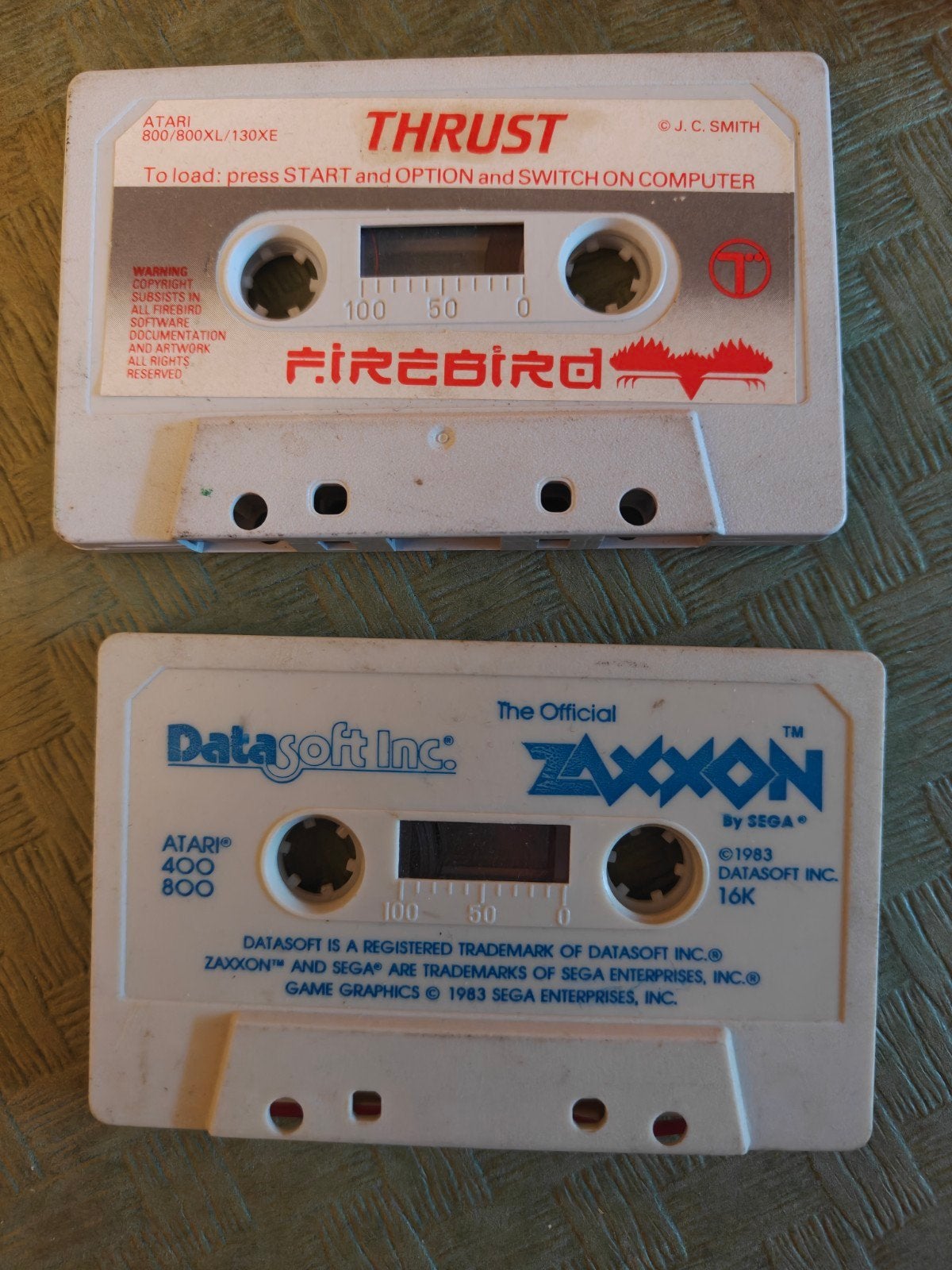 Vintage Atari en IBM Cassette Games - Thrust, Zaxxon, Pango, Ophalen of Verzenden, Gebruikt, Overige genres