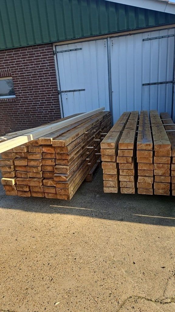 Vuren balken / gordingen C24 70x170 mm – Jong gebruikt, Ophalen, Zo goed als nieuw, Balk, Vuren