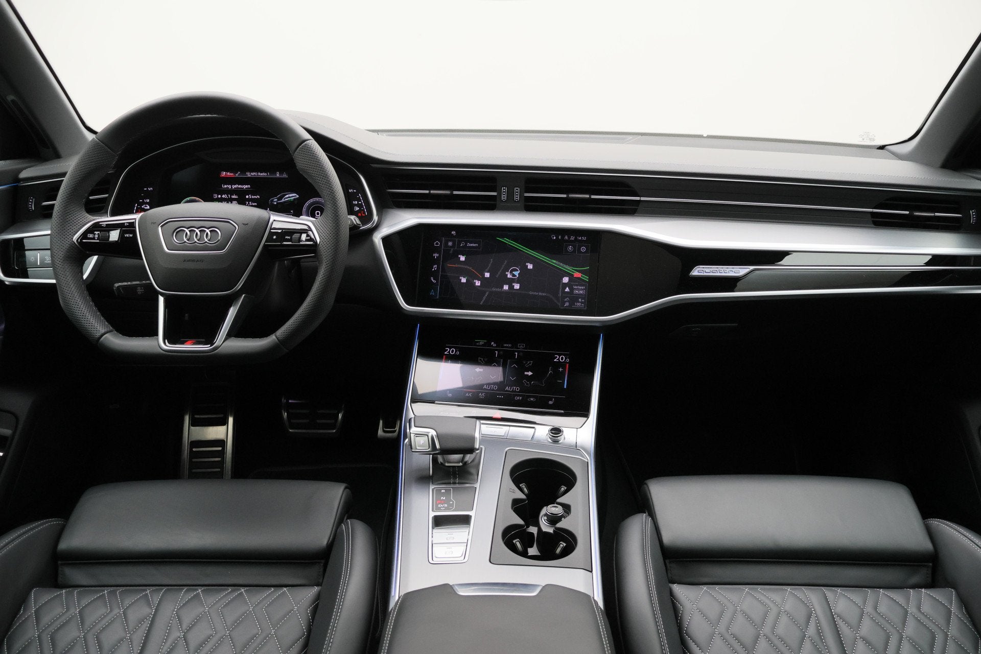 Audi A6 Avant 50 TFSI e quattro S edition 360 Camera, Pano, Auto's, Automaat, Dealer onderhouden, 77 km/l, Gebruikt