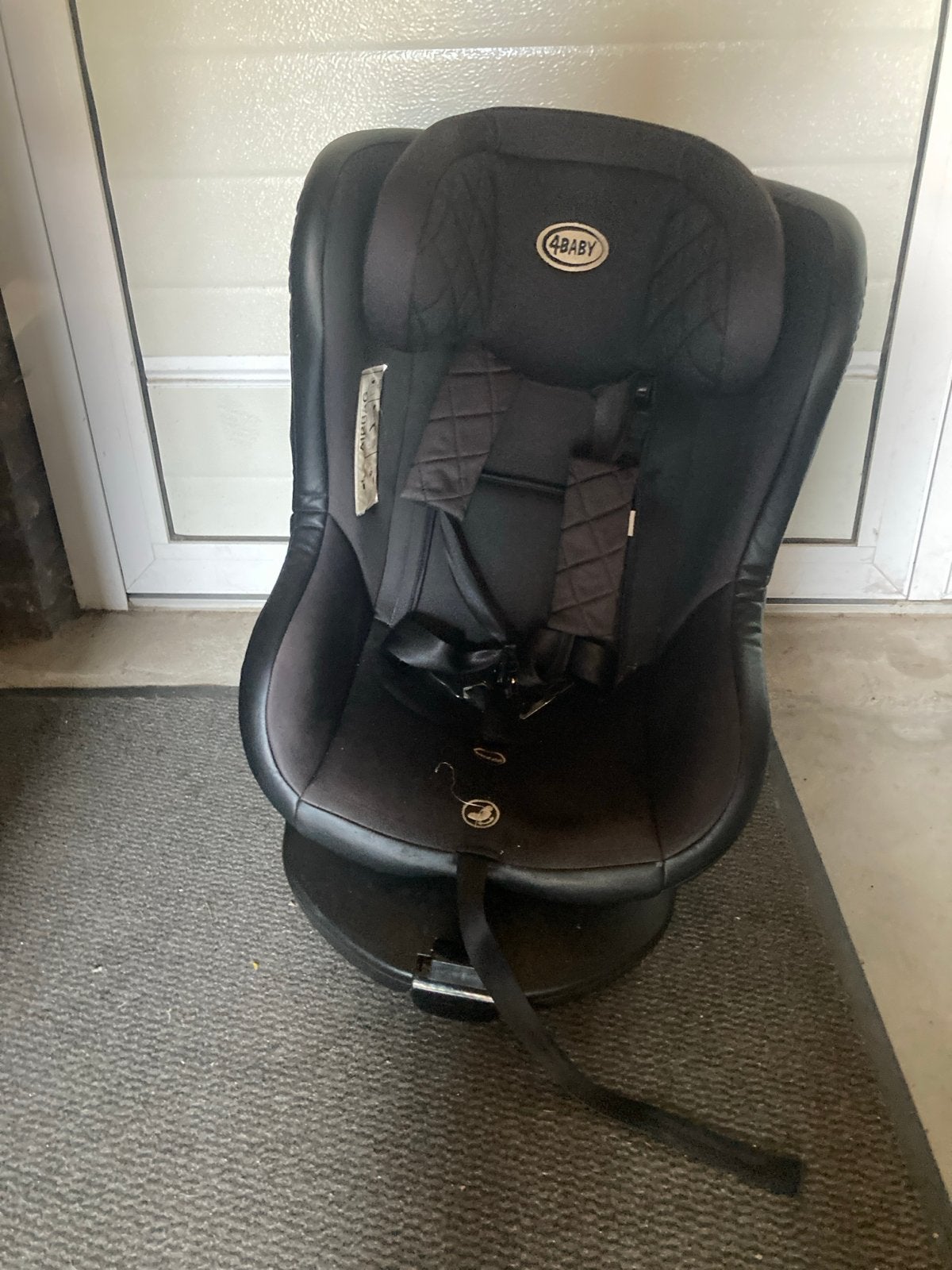 4BABY Autostoel Zwart - Comfortabel en Veilig, Gebruikt, Verstelbare rugleuning, 9 t/m 18 kg, Isofix