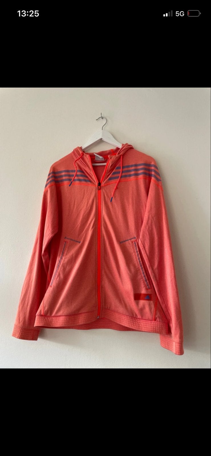 Koraalkleurig Adidas sportvest maat M in goede staat, Maat 38/40 (M), Oranje, Ophalen of Verzenden, Fitness of Aerobics