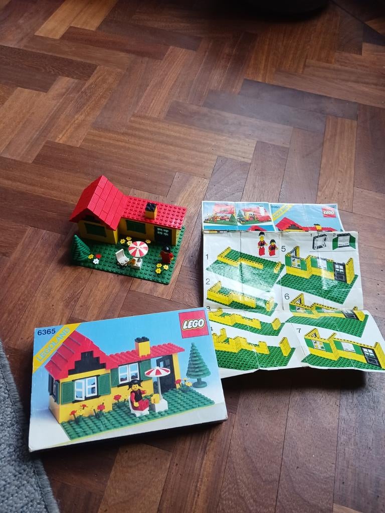 LEGO 6365 Classic Huis met Tuin - Vintage Set, Lego, Ophalen of Verzenden, City, Gebruikt