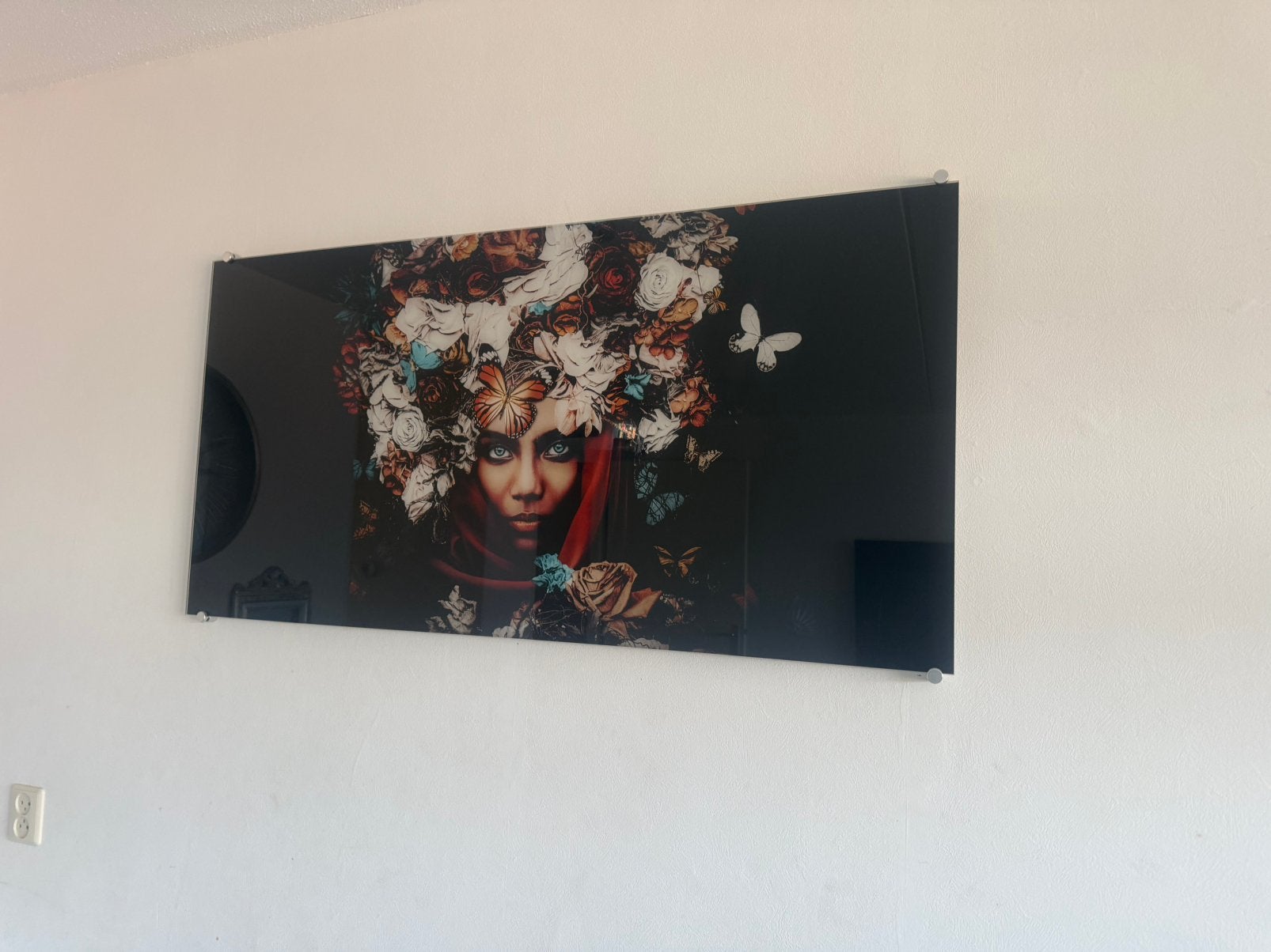 Luxe glazen wanddecoratie, Ophalen