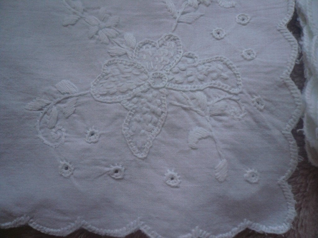Broderie servetten schulprand borduur 12 stuks, Ophalen of Verzenden