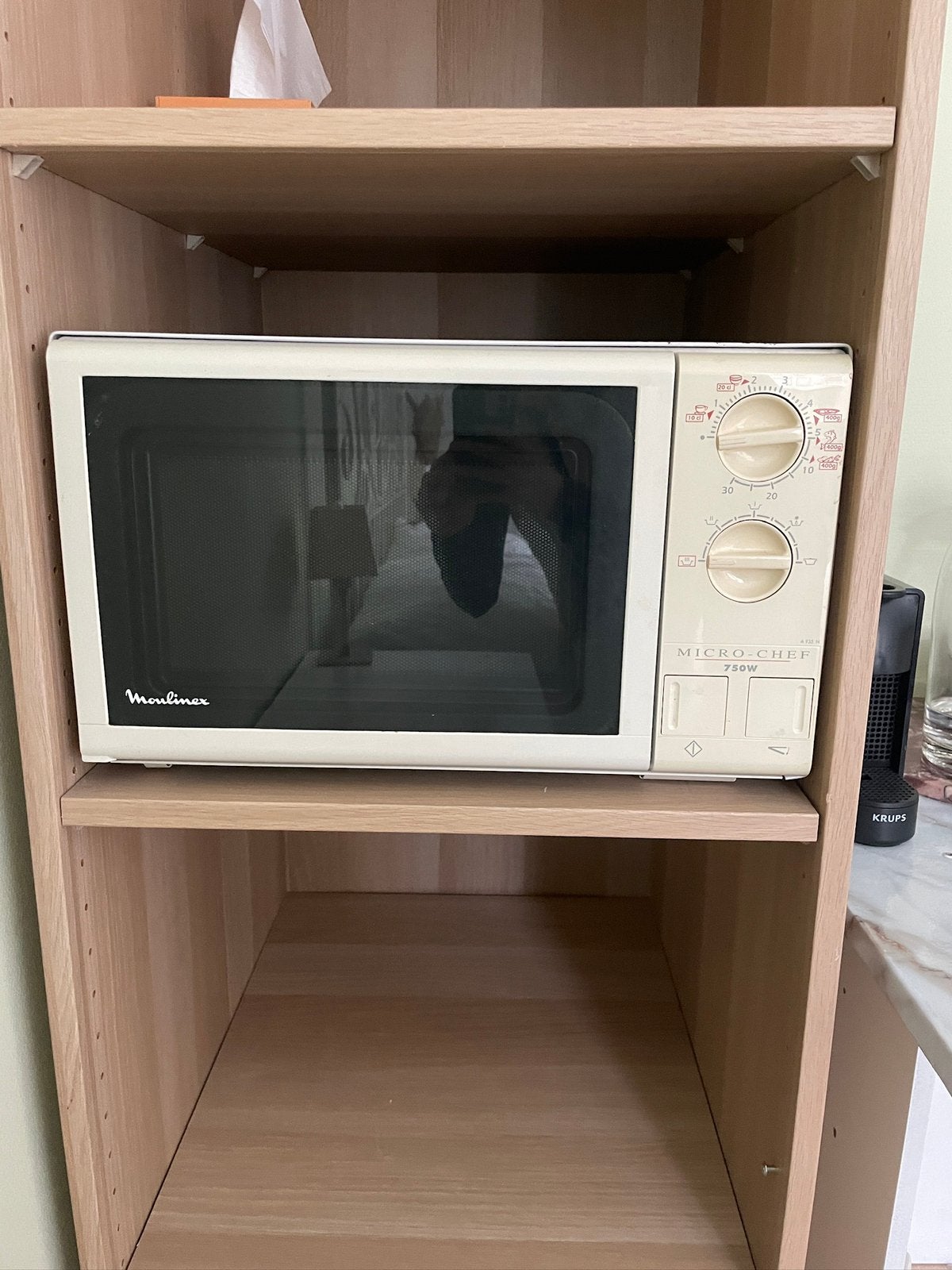 Moulinex Micro-Chef 750W Magnetron - Compact en Functioneel, Witgoed en Apparatuur, Magnetrons, Ophalen, Gebruikt, Magnetron, Draaiplateau