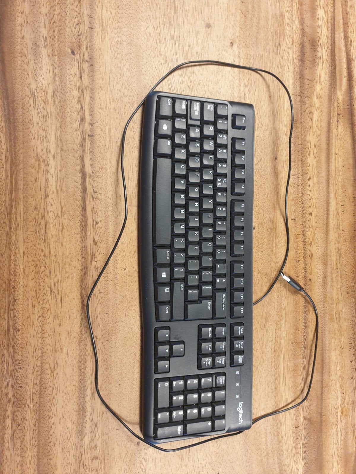 Logitech bedraad toetsenbord - QWERTY, Ophalen, Gebruikt, Logitech, Qwerty